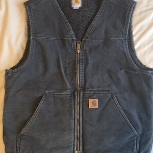 Carhartt Black Sherpa-Lined Vest